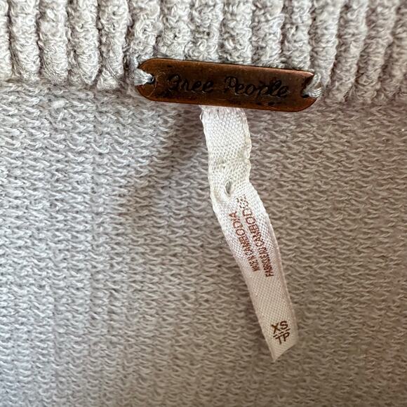 Free People Ottoman Slouchy Tunic Sweater Oxide Gray - Picture 6 of 9